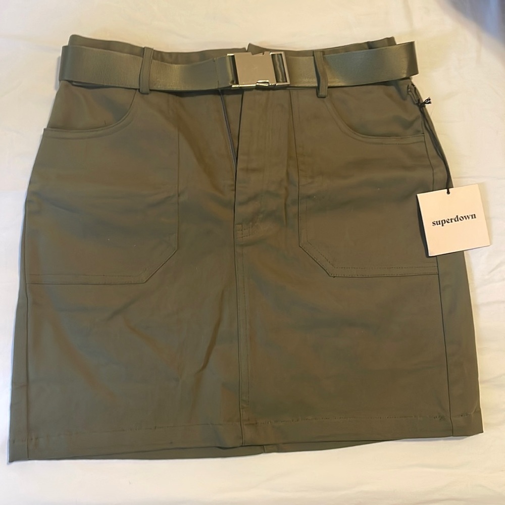 Super down mini skirt